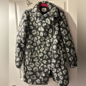 Loft grey Leopard peacoat